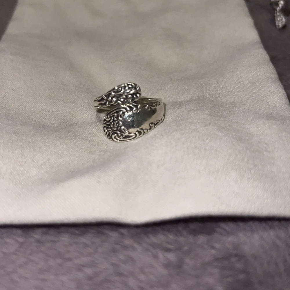 Silver Spoon Ring - image 1